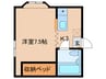 フォレストファーム 1Kの間取り