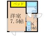 フォレストファーム 1Kの間取り