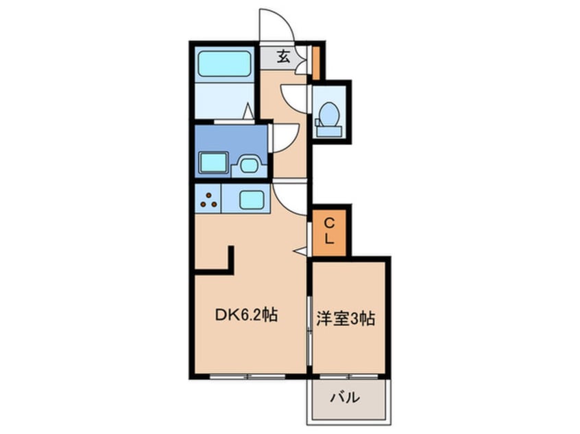 間取図 ｋａｇ．Ｒ九産大前
