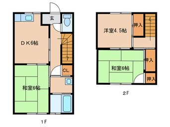 間取図 グリーンハイム津屋崎１号棟