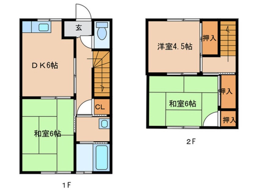 間取図 グリーンハイム津屋崎１号棟