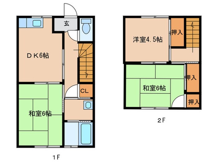 間取り図 グリーンハイム津屋崎１号棟