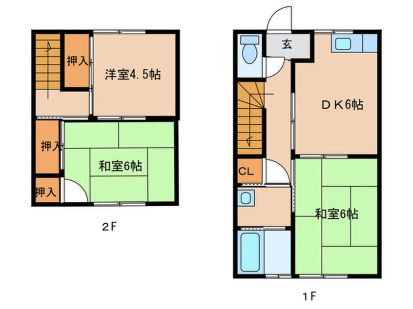 間取図 グリーンハイム津屋崎３号棟