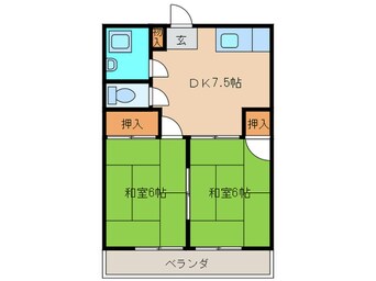 間取図 林コーポ