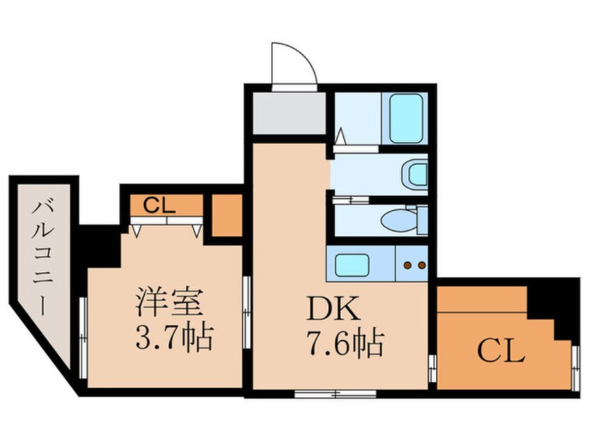 間取図 ル・ヴァンヴェールあべ山