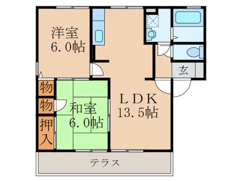 間取図 フロンティアＳ・Ⅱ