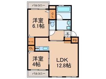 間取図 ア－ルレジア空港東