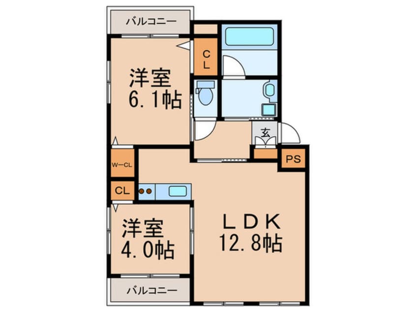 間取図 ア－ルレジア空港東