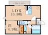 Excellent街角伍番館 1LDKの間取り