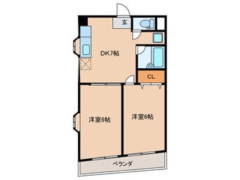 間取図 ル・ベ－ル城西