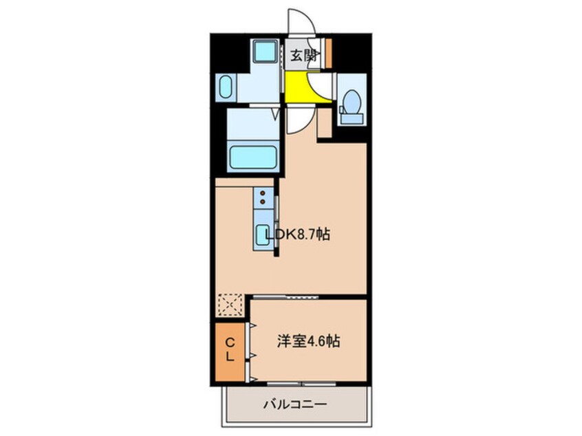 間取図 Caisse大橋