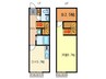 ＣａｓａＪＲ箱崎Ａ棟 1DK+Sの間取り