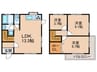久留米南タウンハウス 3LDKの間取り