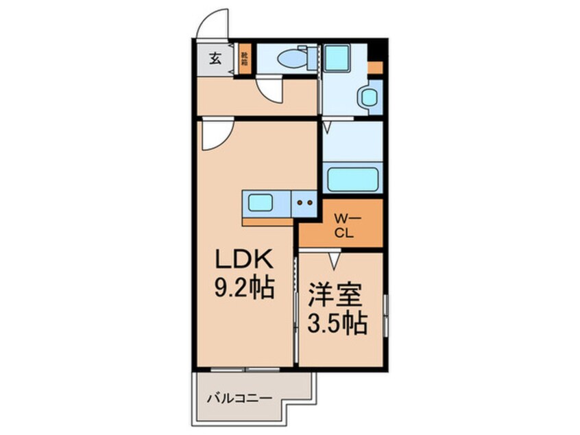 間取図 LIBTH高宮東Ⅱ