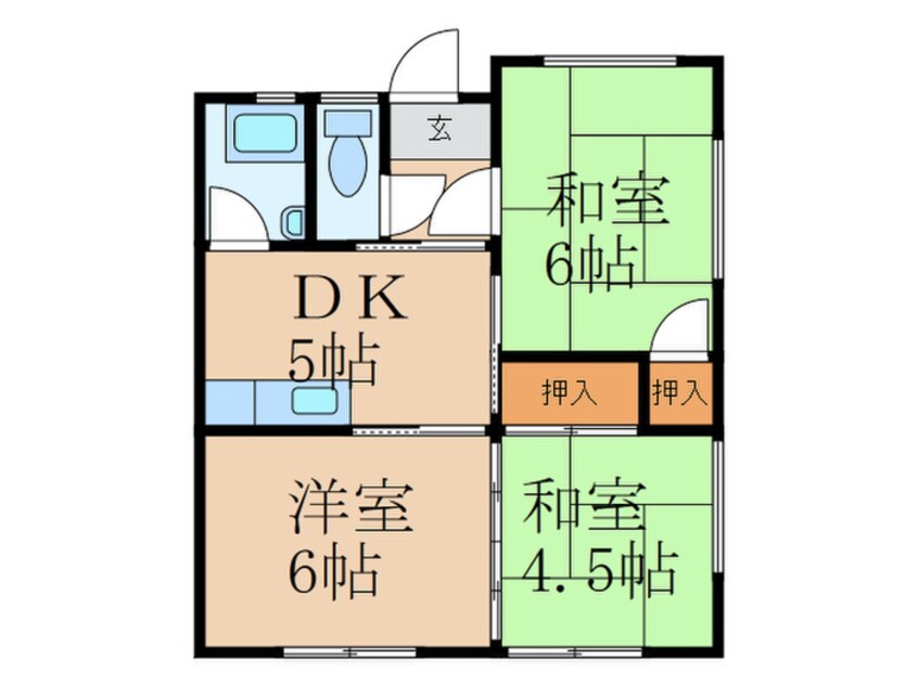 間取図 ハイムＦＲオークス1