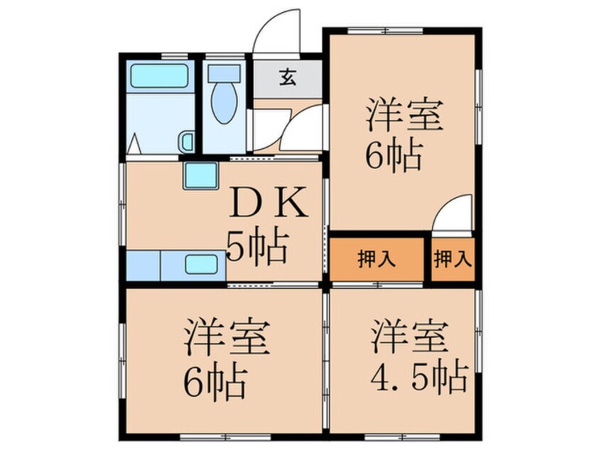 間取図 ハイムＦＲオークス1