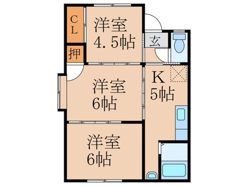 間取図 ハイムＦＲオークス2