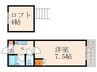 リファレンス企救丘　Ａ棟 1Kの間取り
