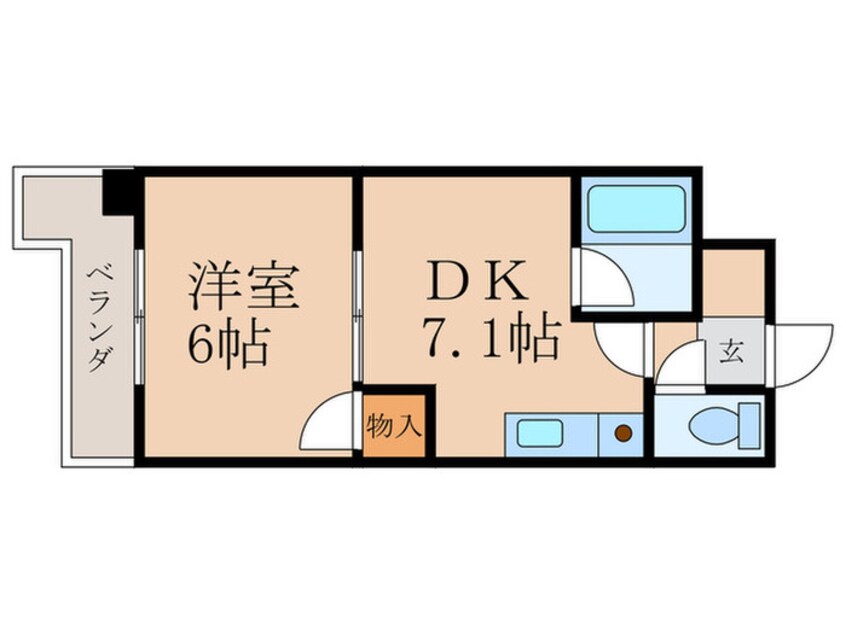 間取図 ヴィレッヂ皆好園壱番館