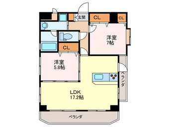 間取図 ガーデンパレス八尋Ⅱ