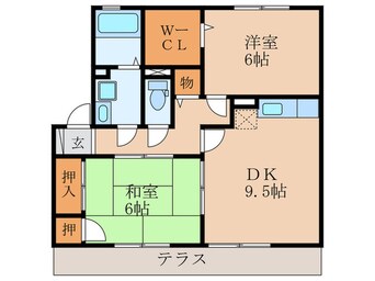 間取図 セジュール小森野Ⅱ Ａ棟