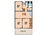 新光ビル 3LDKの間取り