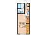 プリマヴェ－ラ 1Kの間取り