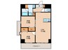 LEXUS　GARDEN箱崎TOWERS　WEST 2LDKの間取り