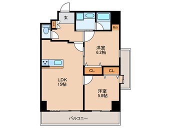 間取図 LEXUS　GARDEN箱崎TOWERS　WEST