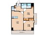 LEXUS　GARDEN箱崎TOWERS　WEST 2LDKの間取り