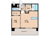 LEXUS　GARDEN箱崎TOWERS　WEST 1LDKの間取り