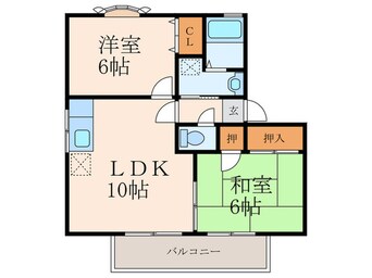 間取図 プラス・ラ・ミチエⅡ