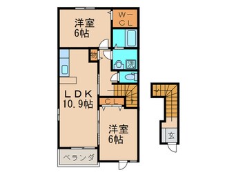 間取図 プリムローズ本城Ａ棟
