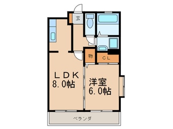 間取図 ヴィンテージ唐原１
