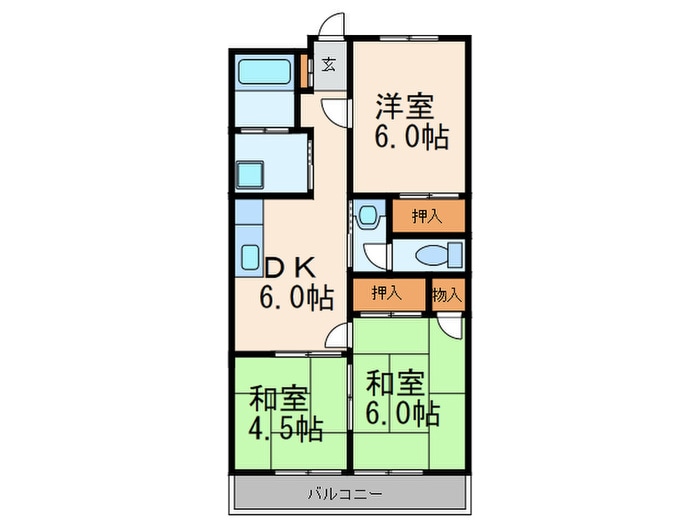 間取り図 徳永ハイツ