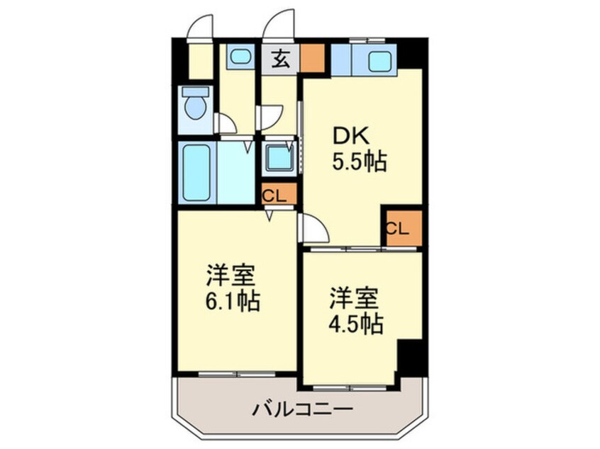 間取図 アヴァンセ平尾