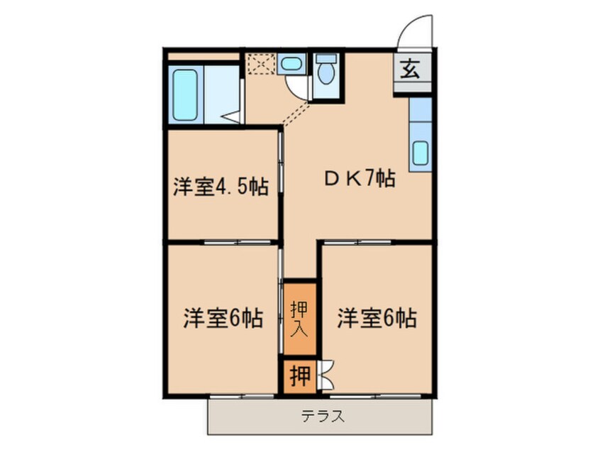 間取図 シティハイムよしむら