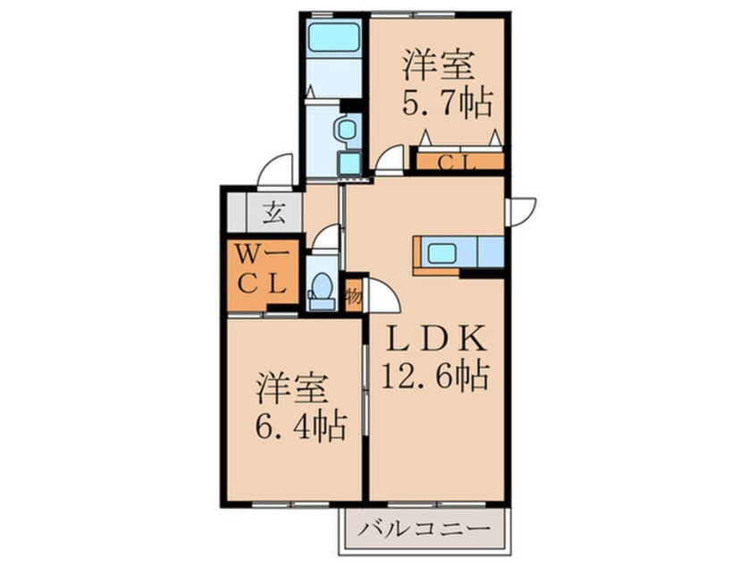 間取図 グランシャリオ　Ａ棟