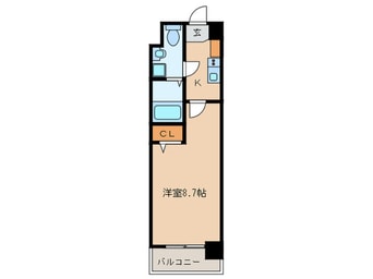 間取図 エンクレスト警固（706）