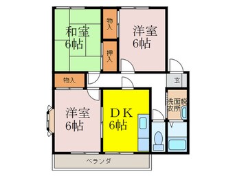 間取図 サンビレッジ豊栄Ｃ