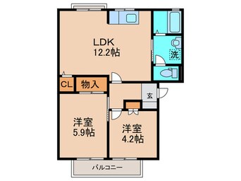 間取図 フォーレスト高須　Ｃ