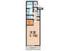 ボヌールA 1Kの間取り