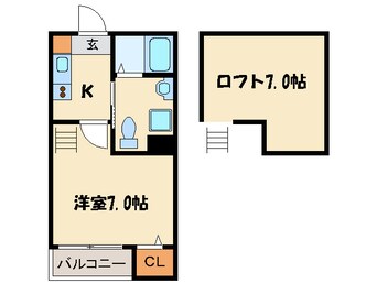 間取図 エデン箱崎Ⅱ