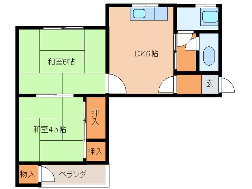 間取図 宮川コーポ