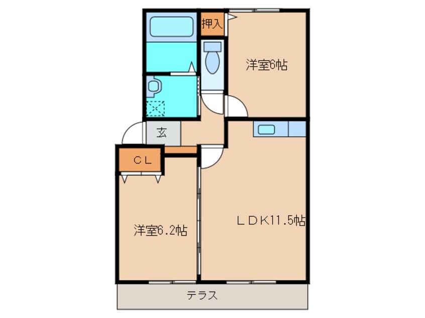 間取図 ル・アンジェ