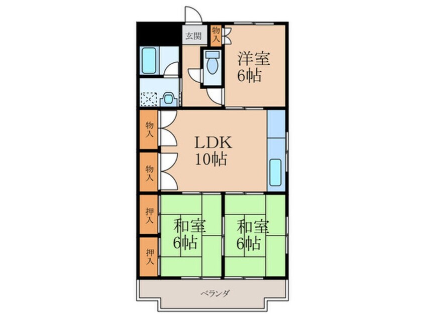 間取図 ＭＤＩマンション中原東