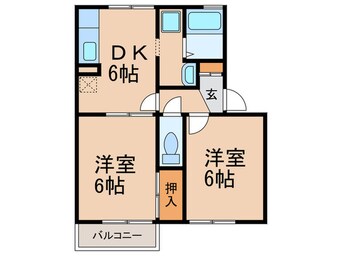 間取図 セジュール北園