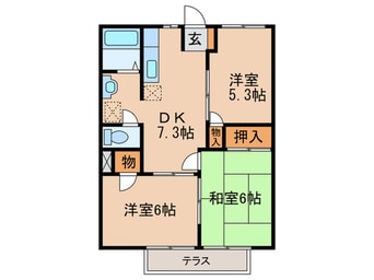 間取図 メゾン大樹Ｂ