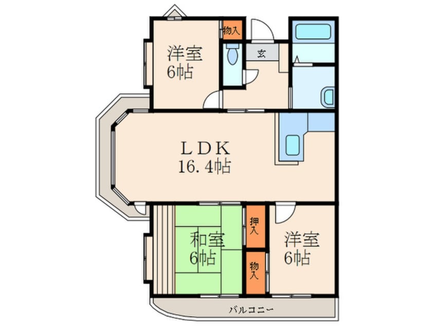 間取図 ビバリー・ぽーと
