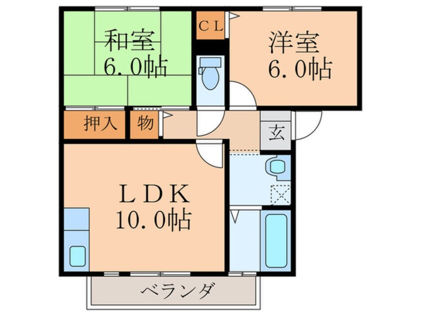 間取図 シサーラ　Ｂ棟